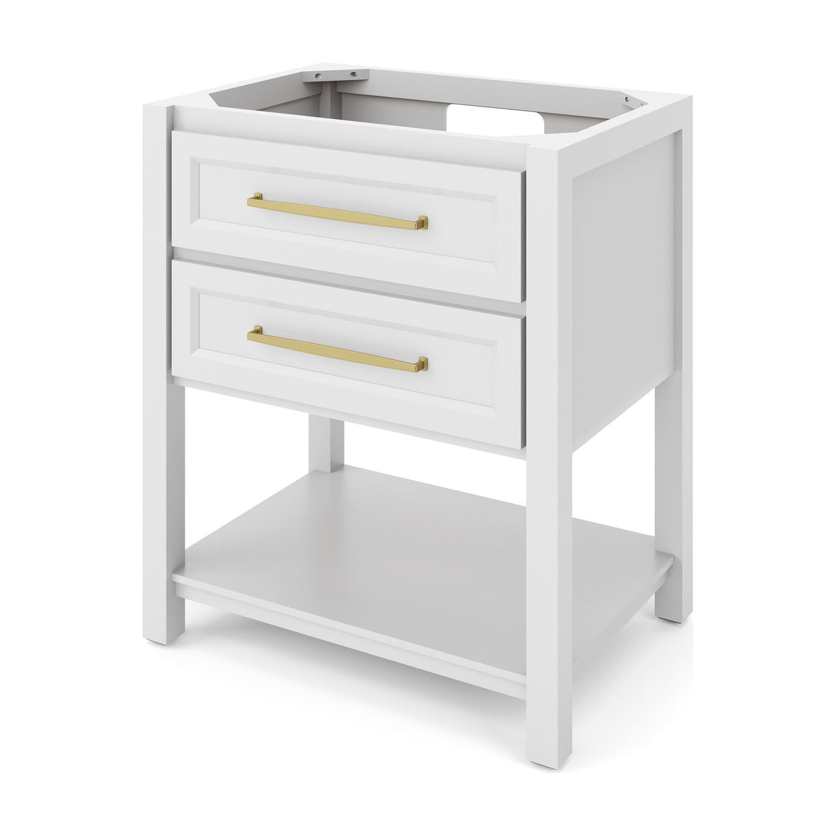 Kipling 30" Single Bowl Freestanding Bathroom Vanity, White