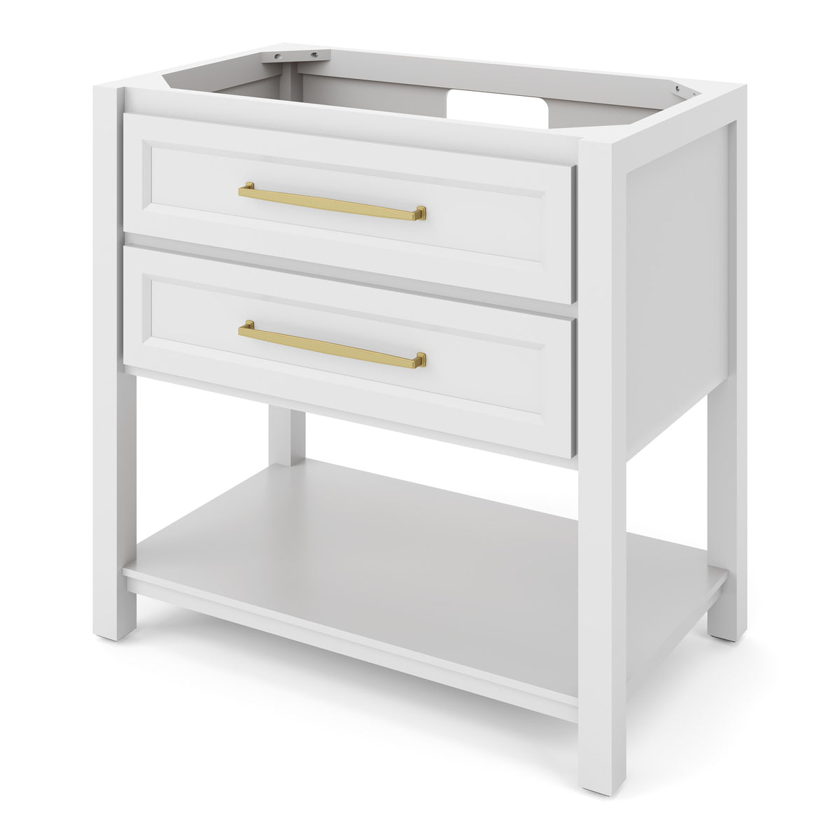 Kipling 36" Single Bowl Freestanding Bathroom Vanity, White