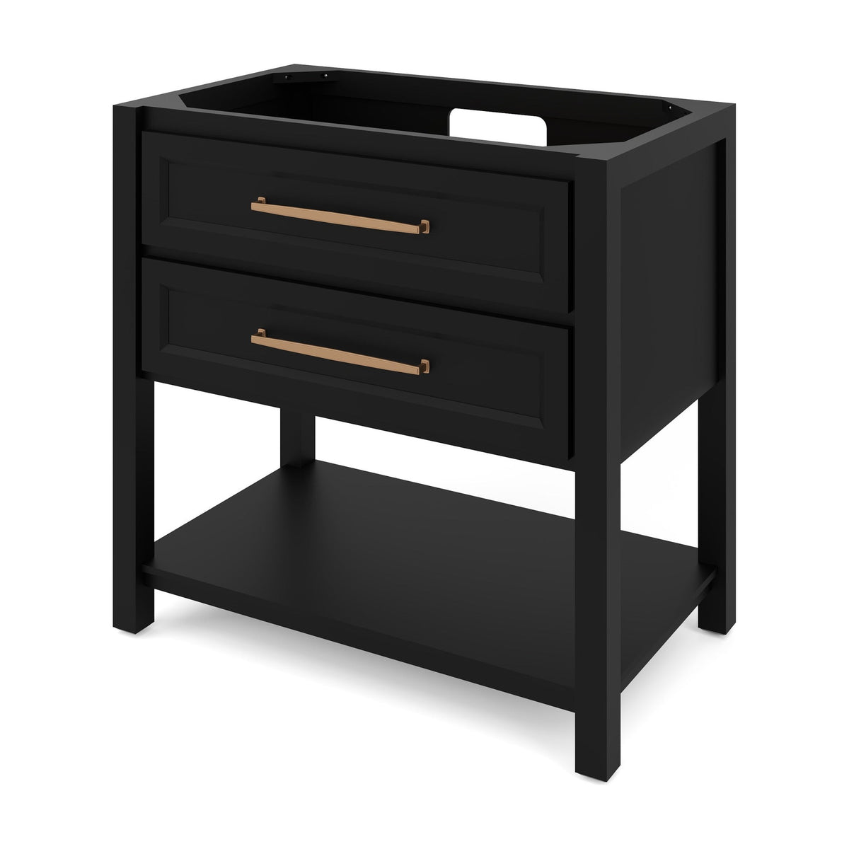 Kipling 36" Single Bowl Freestanding Bathroom Vanity, Black