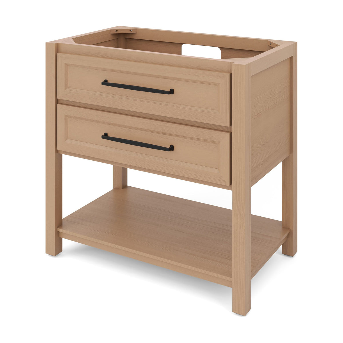 Kipling 36" Single Bowl Freestanding Bathroom Vanity, Natural Oak