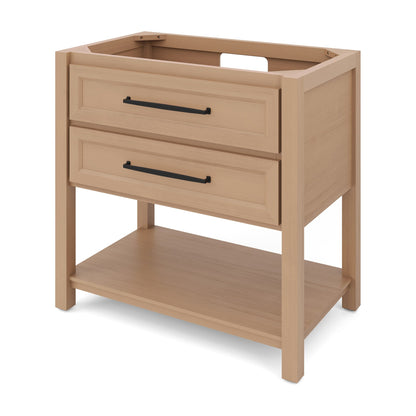 Kipling 36" Single Bowl Freestanding Bathroom Vanity, Natural Oak