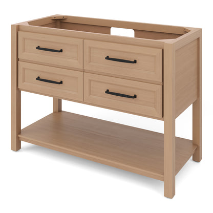 Kipling 48" Single Bowl Freestanding Bathroom Vanity, Natural Oak