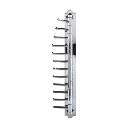 Leocadia Cascading Tie Rack, Polished Chrome