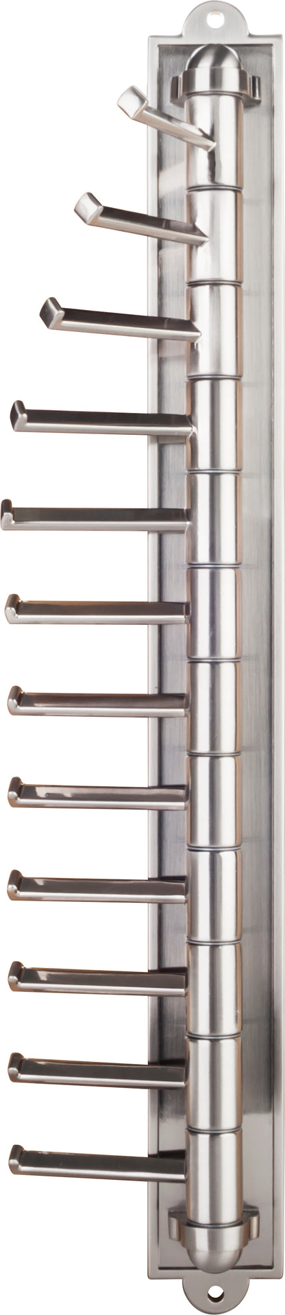 Leocadia Cascading Tie Rack, Satin Nickel