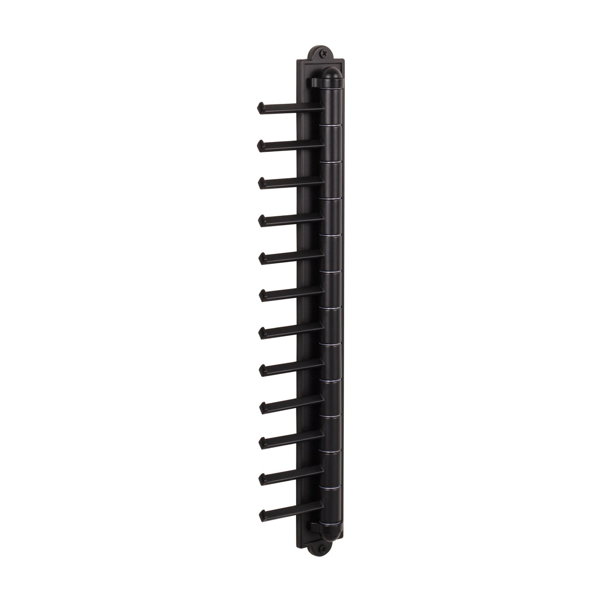 Leocadia Cascading Tie Rack, Matte Black
