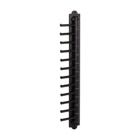 Leocadia Cascading Tie Rack in Matte Black