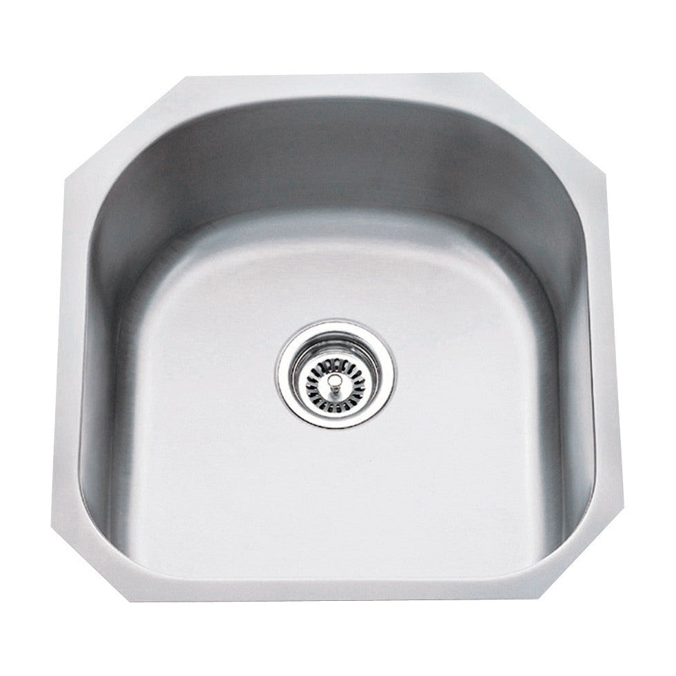 Leopold 19 3/4" Stainless Steel Undermount Kitchen Sink, Stainless Steel