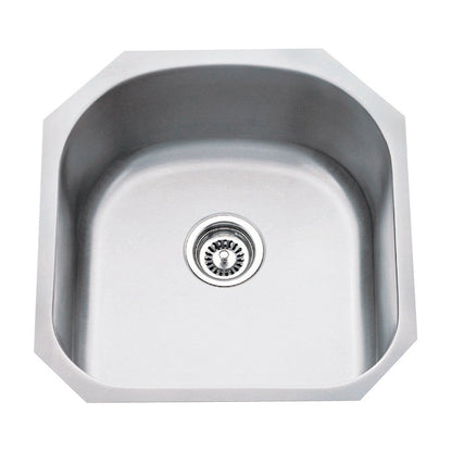 Leopold 19 3/4" Stainless Steel Undermount Kitchen Sink, Stainless Steel