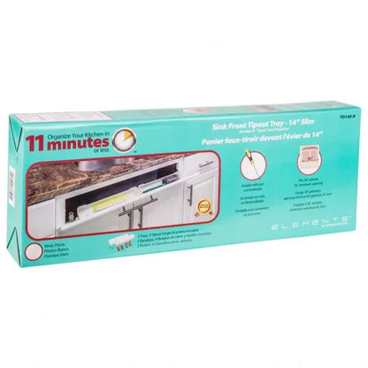 Lipa Plastic Tip-Out Tray Kit for Sink Front