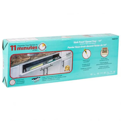 Lipa Plastic Tip-Out Tray Kit for Sink Front