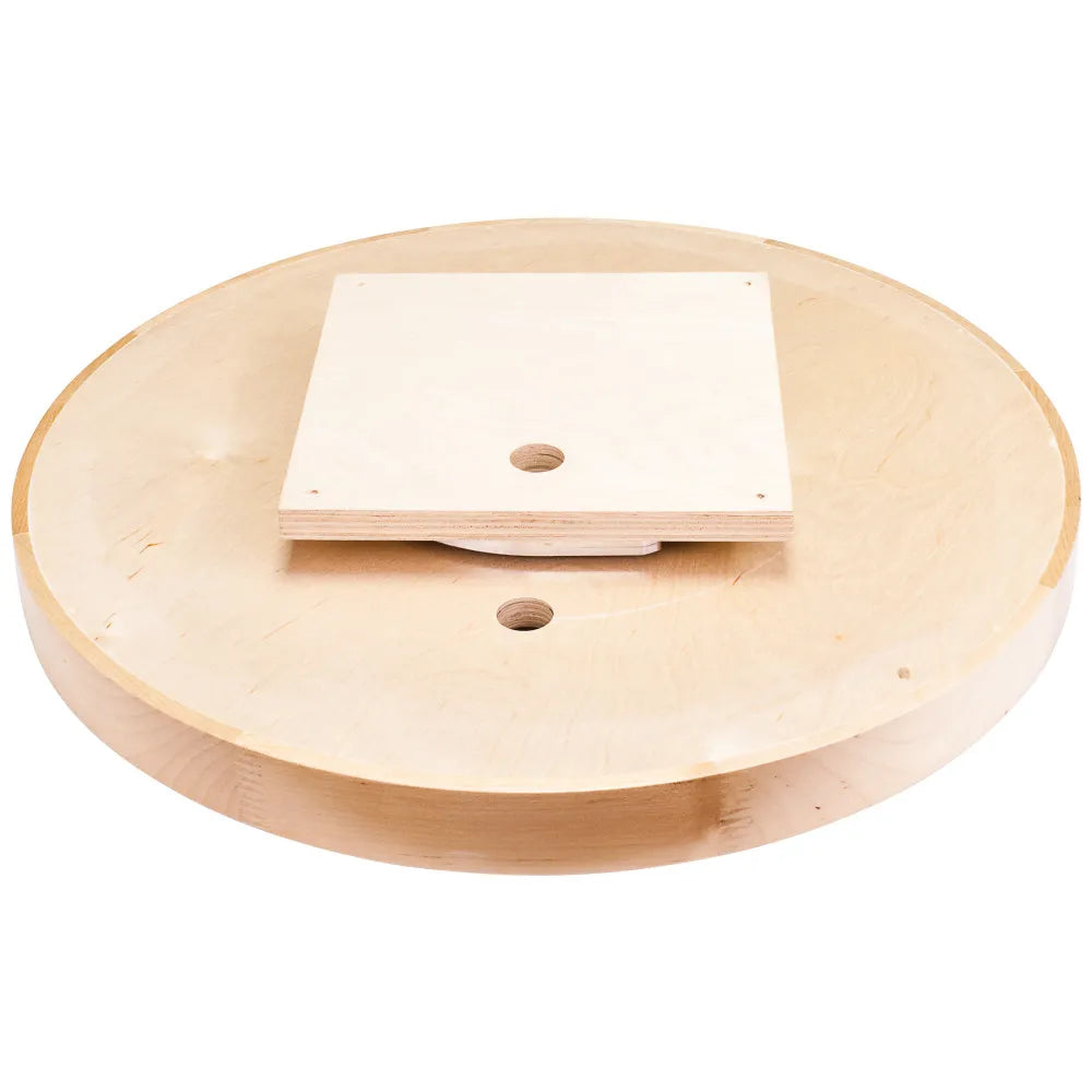 Lois Wood Lazy Susan Shelf with Swivel