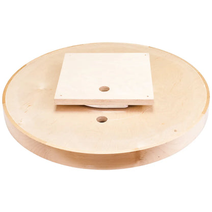 Lois Wood Lazy Susan Shelf with Swivel
