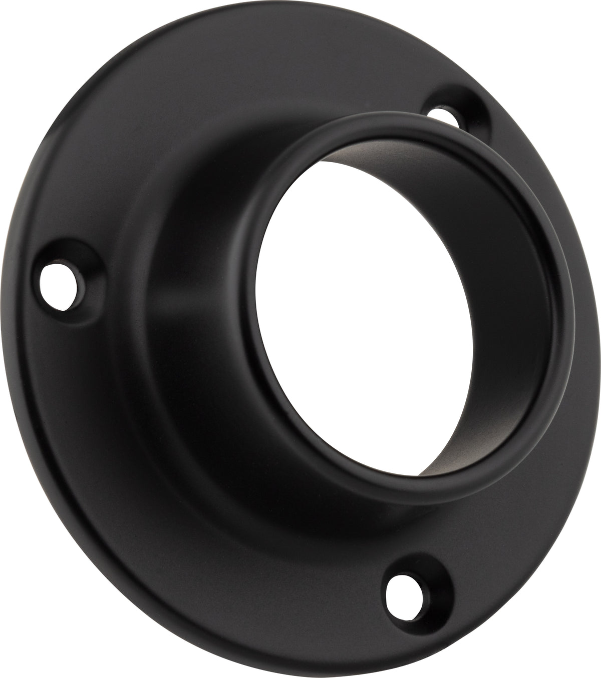 Luciana Mounting Bracket for Round Closet Rods in Matte Black
