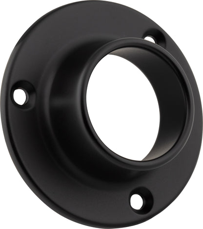 Luciana Mounting Bracket for Round Closet Rods in Matte Black