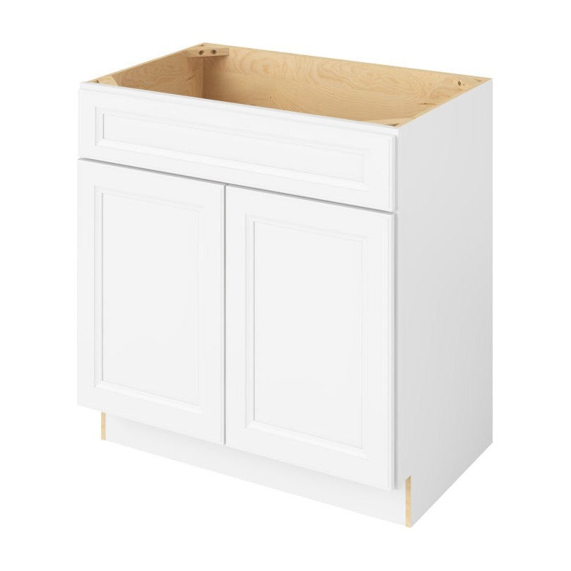 Maui 33" Single Sink Base Freestanding Bathroom Vanity, Polar White