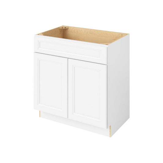 Maui 33" Single Sink Base Freestanding Bathroom Vanity, Polar White