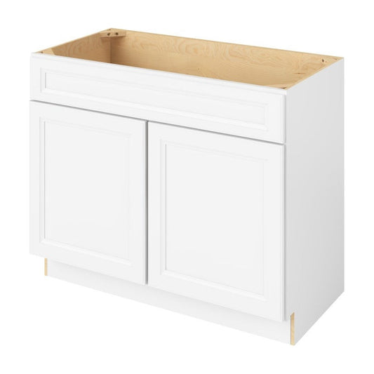Maui 42" Single Sink Base Freestanding Bathroom Vanity in Polar White
