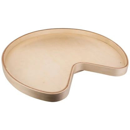 Maxine Banded Wood Lazy Susan Shelf with Swivel