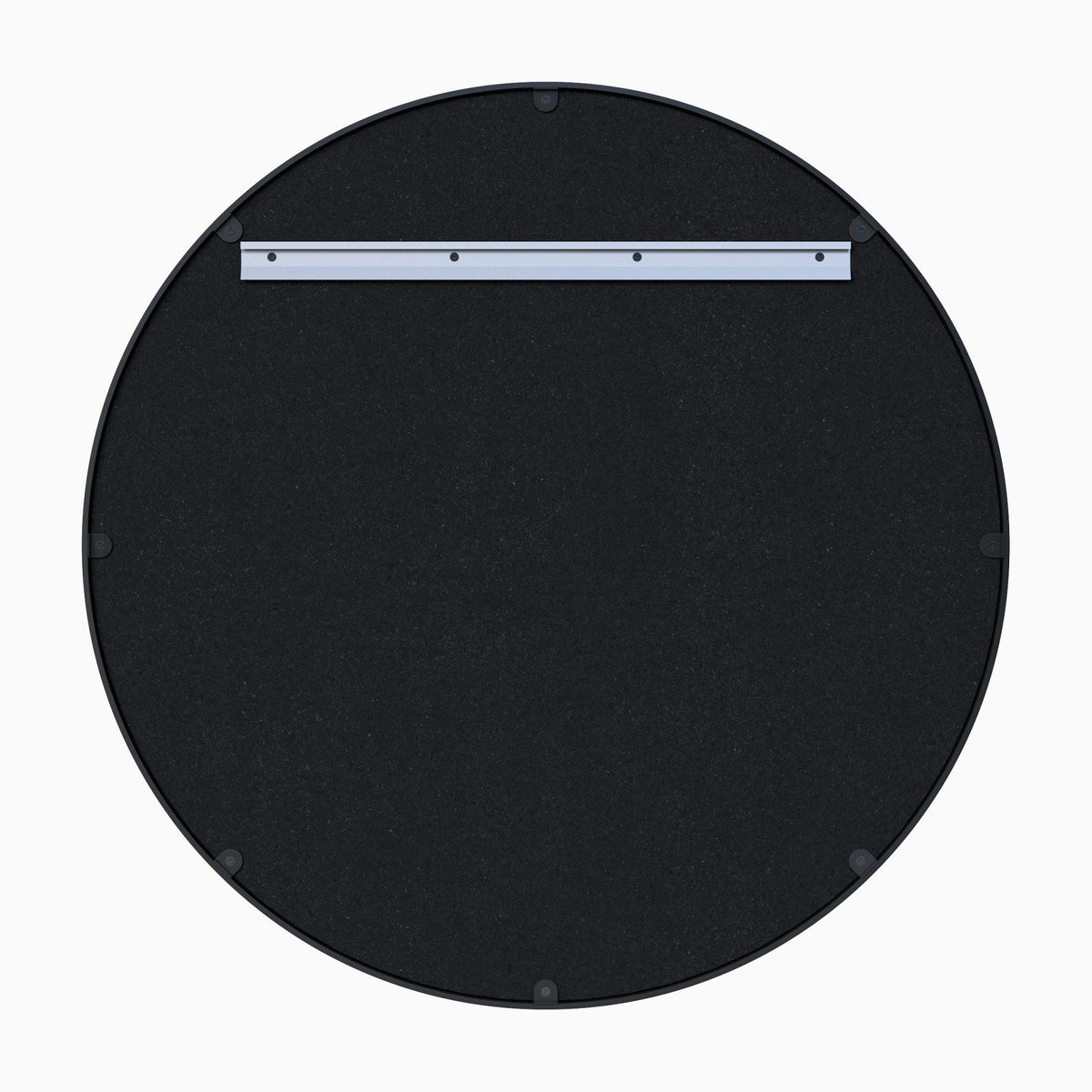 Metal Frame Round Mirror, Brushed Gold, alternate view