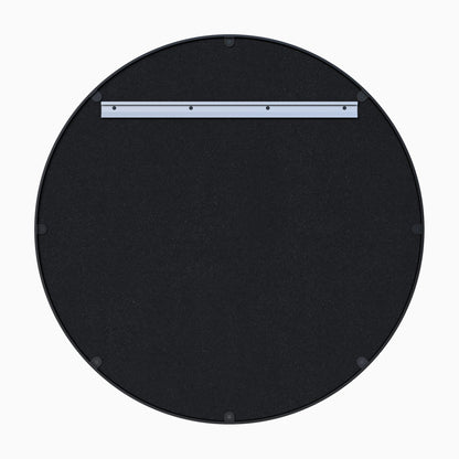 Metal Frame Round Mirror, Brushed Gold, alternate view