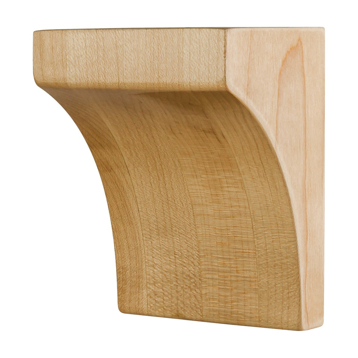 Minimalist Wood Corbel, 3" x 2-1/2" x 4"