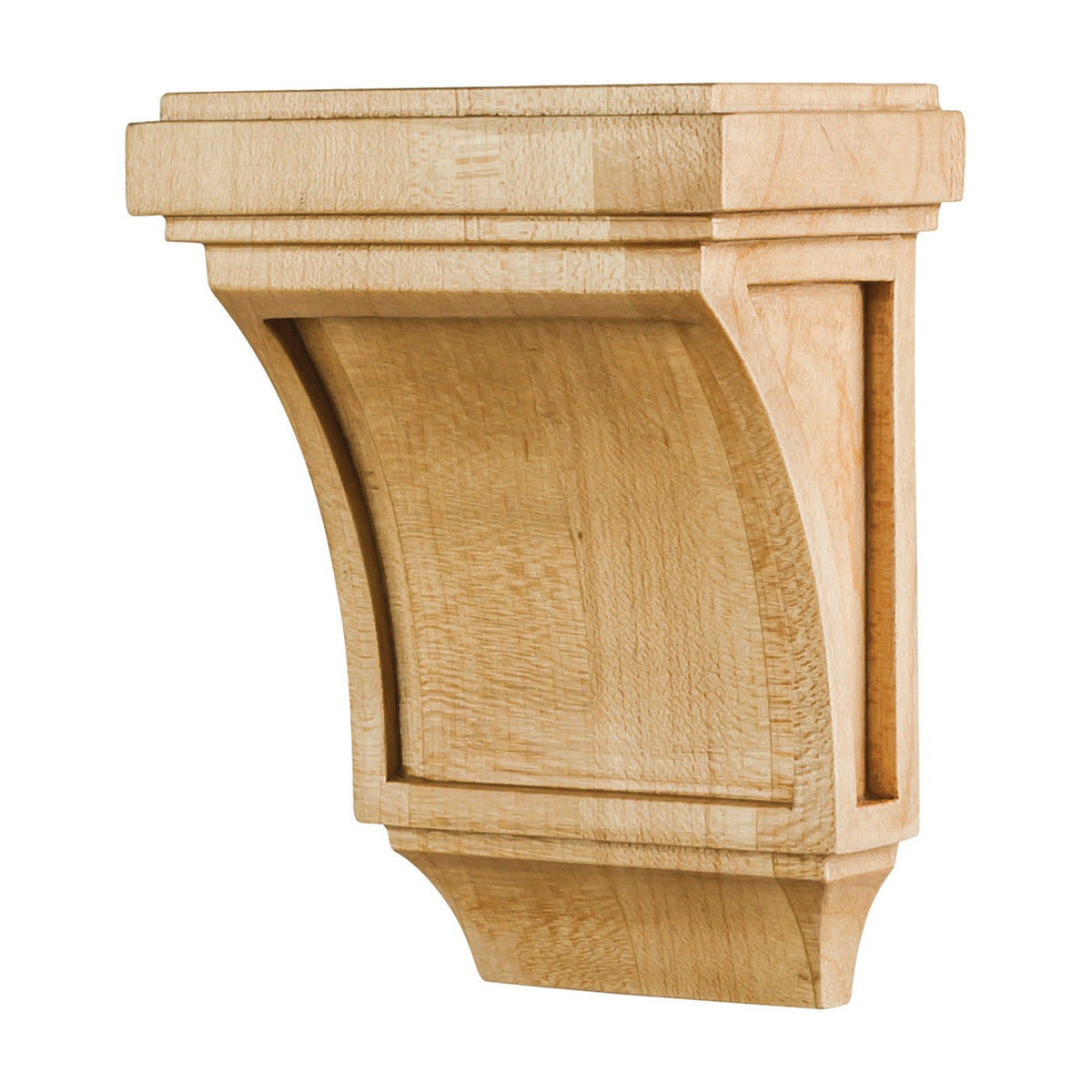 Mission Wood Corbel, 3" x 2" x 4", Recessed Panel