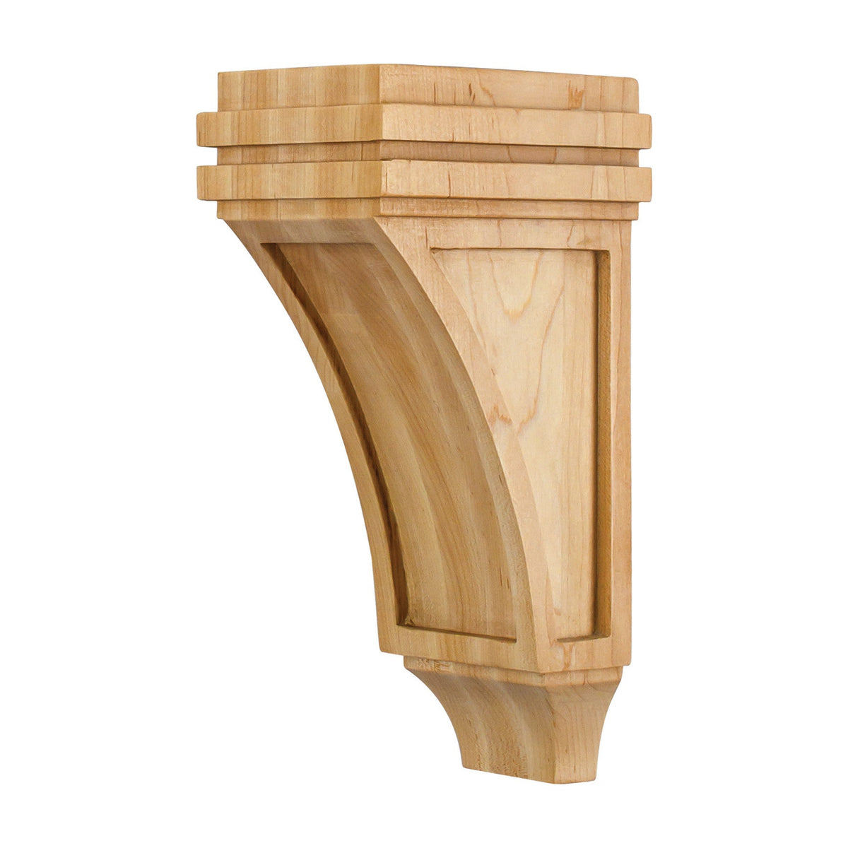 Mission Wood Corbel, 4" x 5" x 10", Recessed Panel