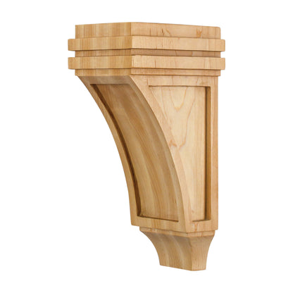 Mission Wood Corbel, 4" x 5" x 10", Recessed Panel