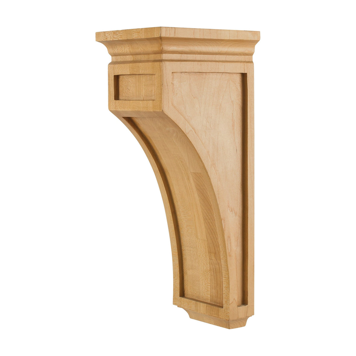 Mission Wood Corbel, 5" x 6" x 14", Carved Band