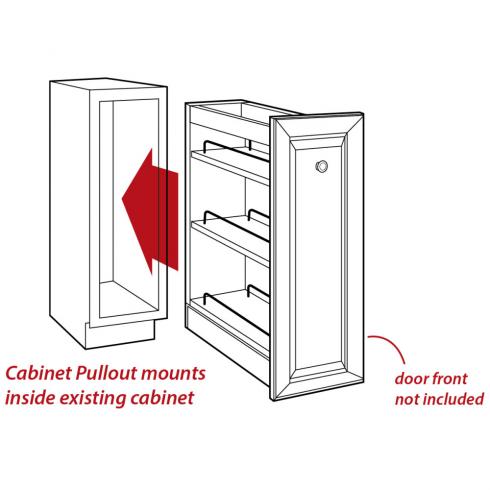 Neo "No Wiggle" Soft-close Wall Pullout