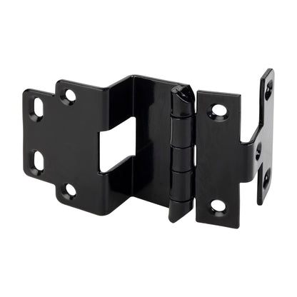 Non-Mortise Institutional 5-Knuckle Cabinet Hinge, Black
