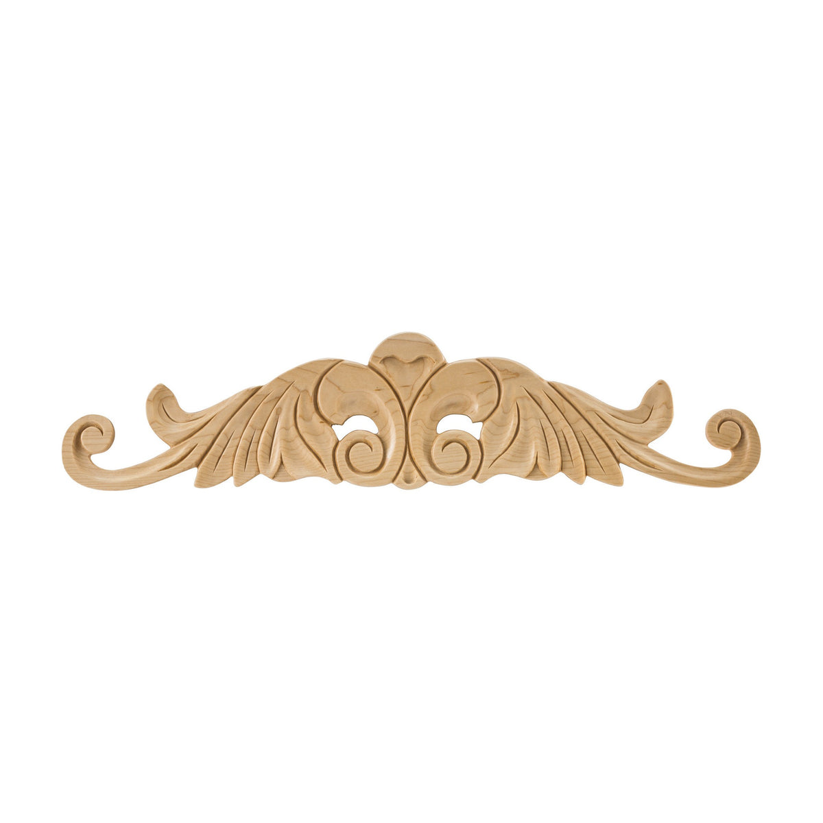 Nouveau Hand Carved Wood Onlay, 20" x 1/4" x 4-1/2"