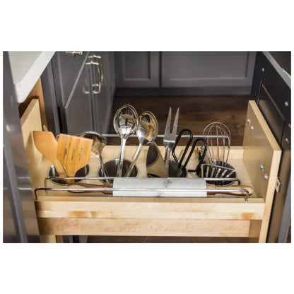 Octavia "No Wiggle" Utensil Bin Soft-close Base Cabinet Pullout