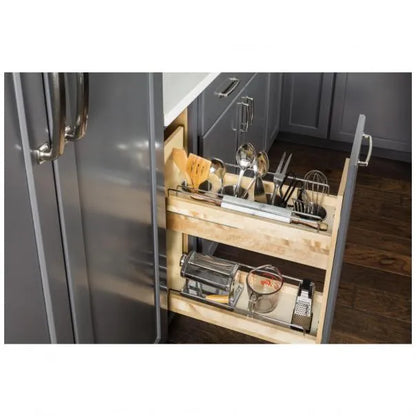 Octavia "No Wiggle" Utensil Bin Soft-close Base Cabinet Pullout