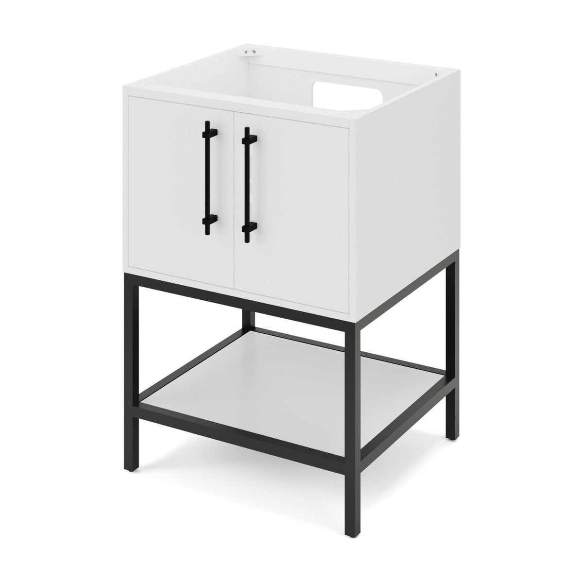 Pascal 24" Single Bowl Freestanding Bathroom Vanity, White