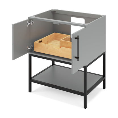 Pascal 30" Single Bowl Freestanding Bathroom Vanity, alternate view