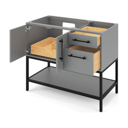 Pascal 42" Left Offset Bowl Freestanding Bathroom Vanity, alternate view