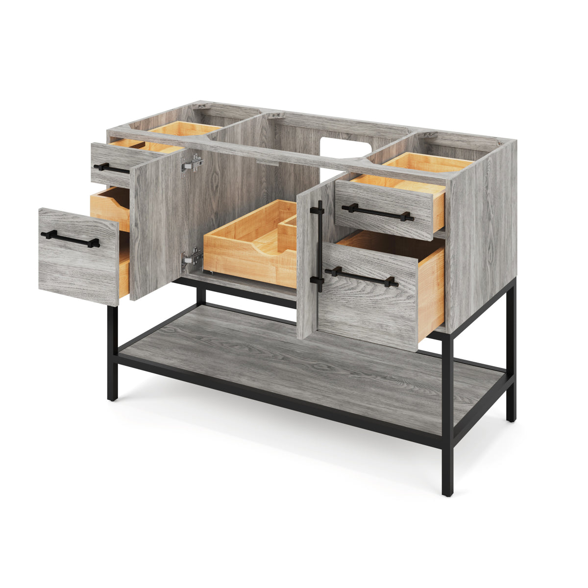 Pascal 48" Single Bowl Freestanding Bathroom Vanity, alternate view