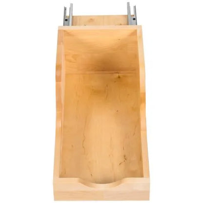 Philomena Wood High Back Vanity Rollout Drawer