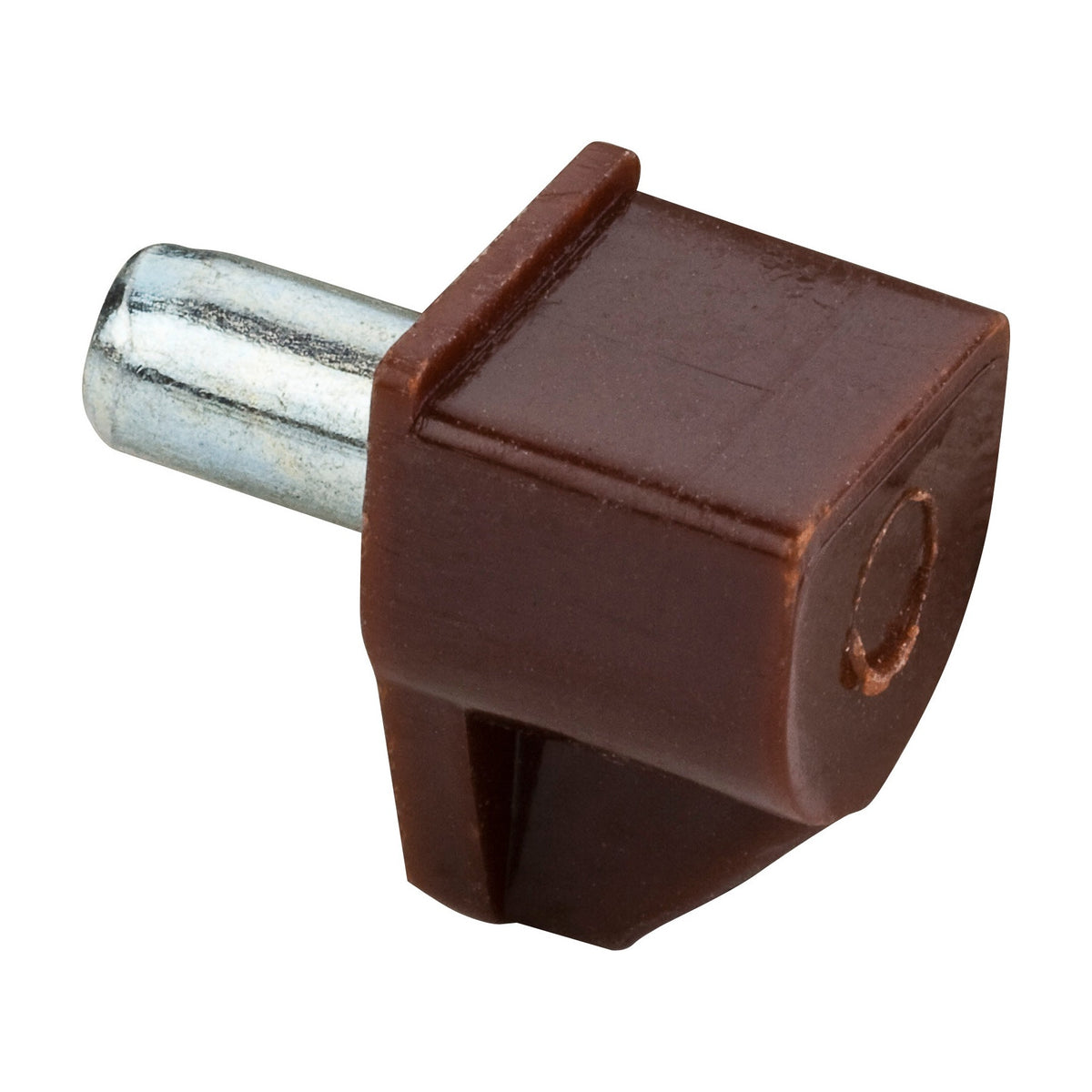Plastic Shelf Support with 5 mm Steel Pin, Brown, Box of 100 (Full Carton)