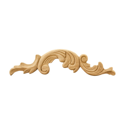 Pressed Left Acanthus Wood Applique, 12-1/4" x 5/16" x 3"