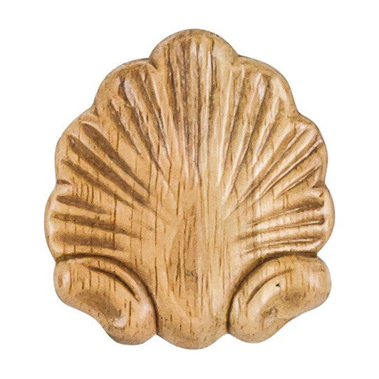 Pressed Shell Wood Applique, 2-1/2" x 5/16" x 2-3/4"