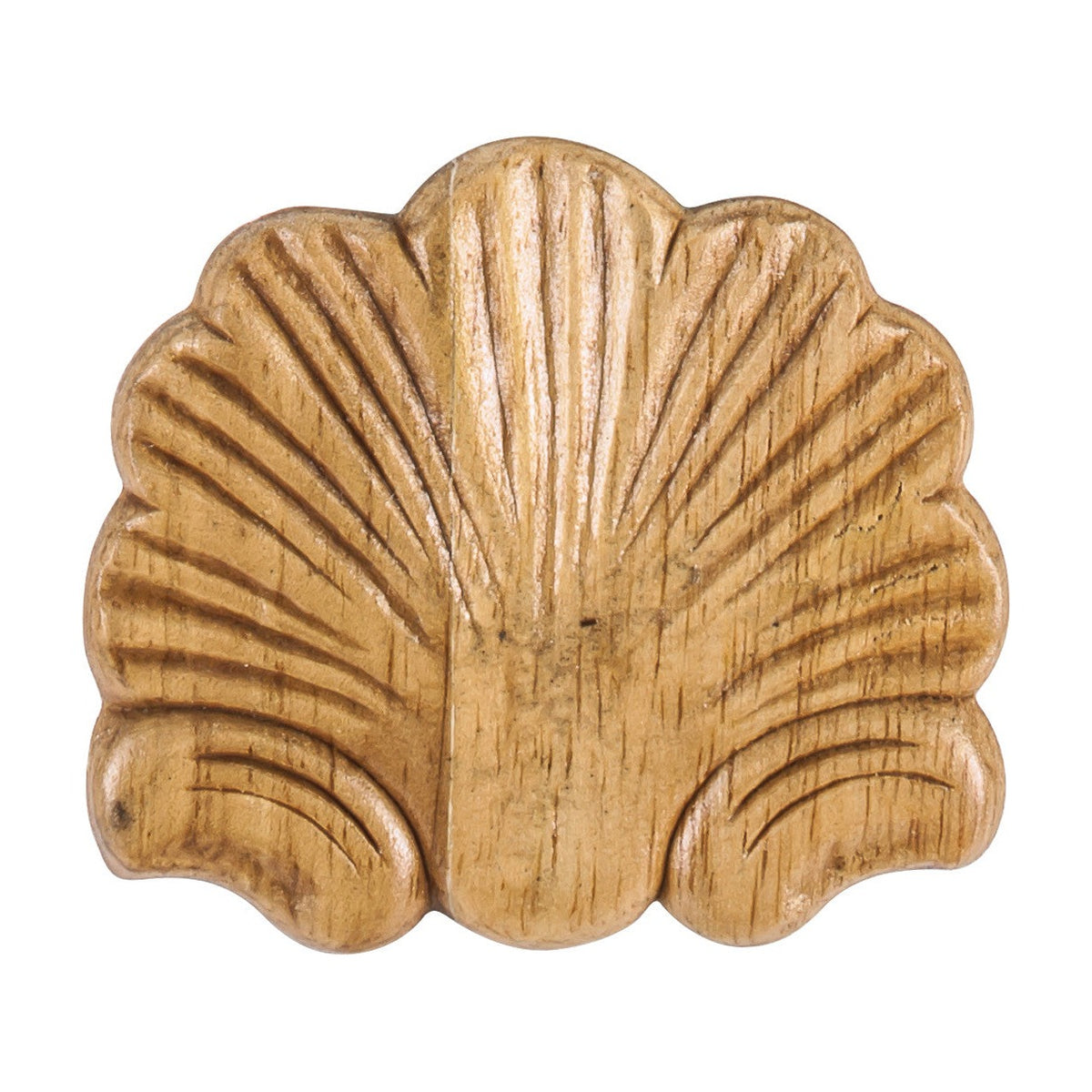 Pressed Shell Wood Applique, 3-1/4" x 5/16" x 3"