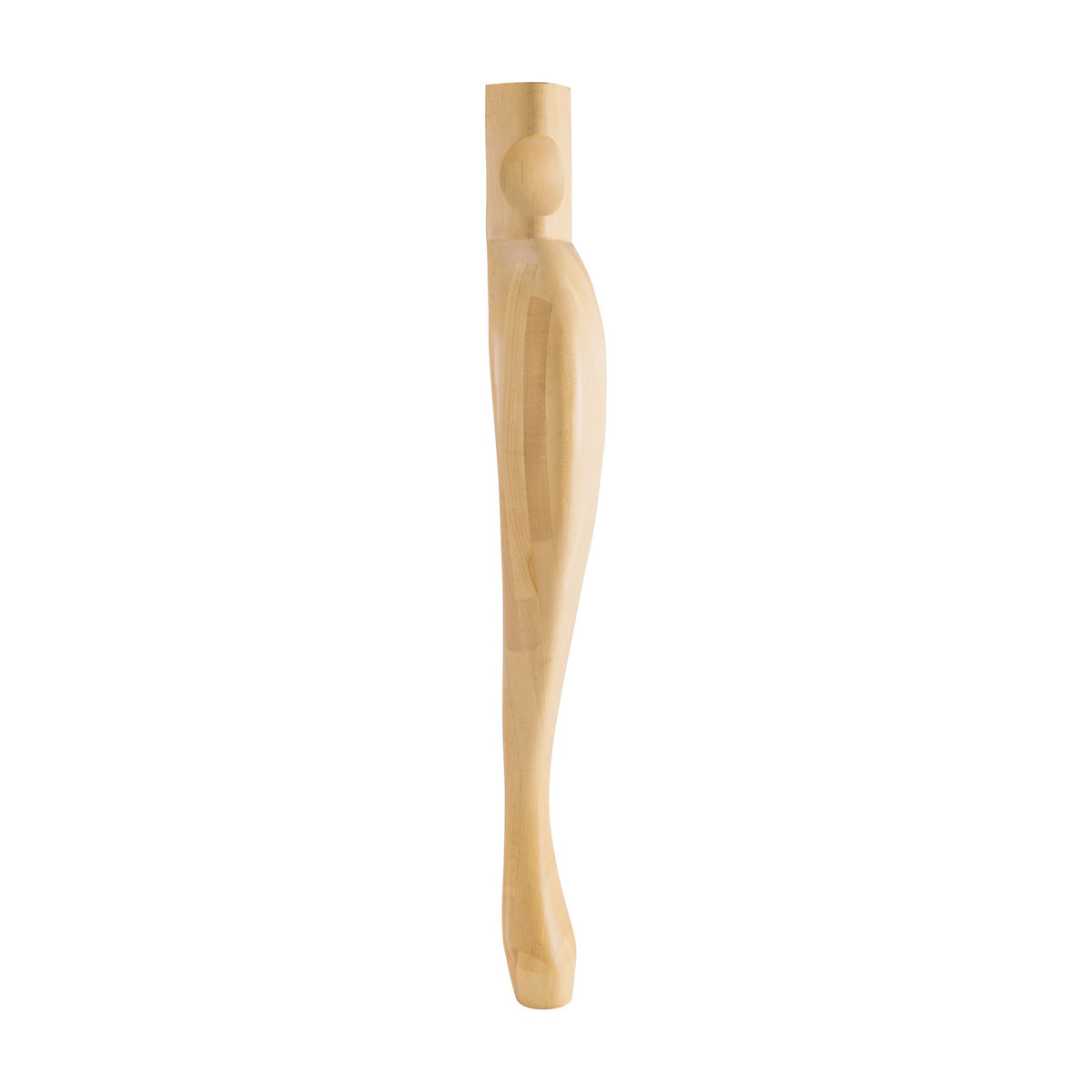 Queen Anne Wood Leg, 2-1/2" x 2-1/2" x 35-1/2"