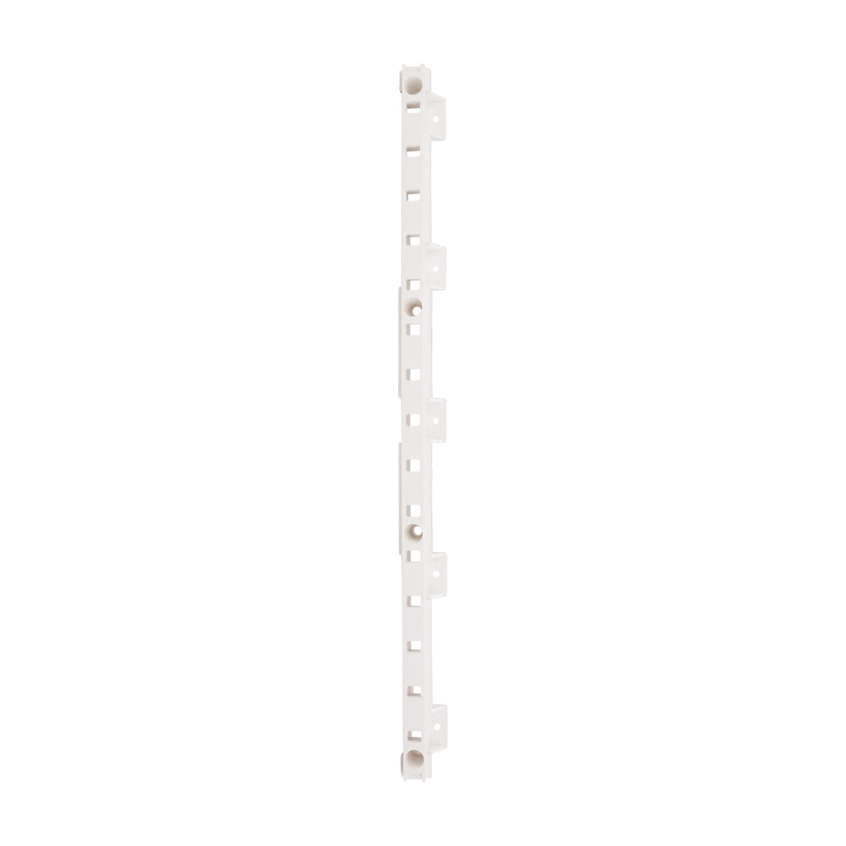 Quick Tray Roll-Out Tray Pilaster, 1", White, Bulk Case (Full Carton)