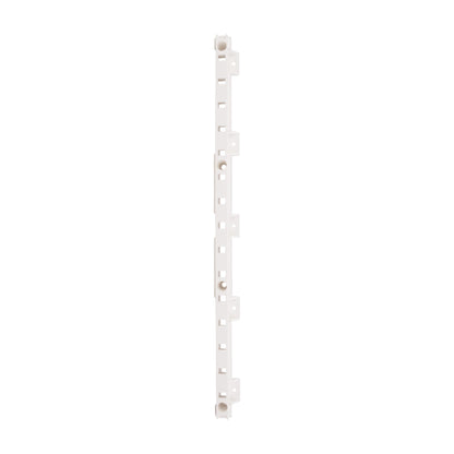 Quick Tray Roll-Out Tray Pilaster, 1", White, Bulk Case (Full Carton)