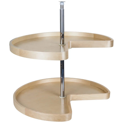 Ray Banded Wood Lazy Susan Set