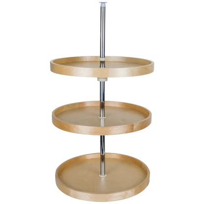 Ray Banded Wood Lazy Susan Set