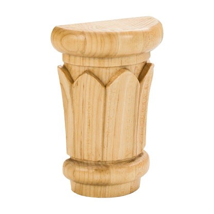 Reed Traditional Wood Capital, alternate view