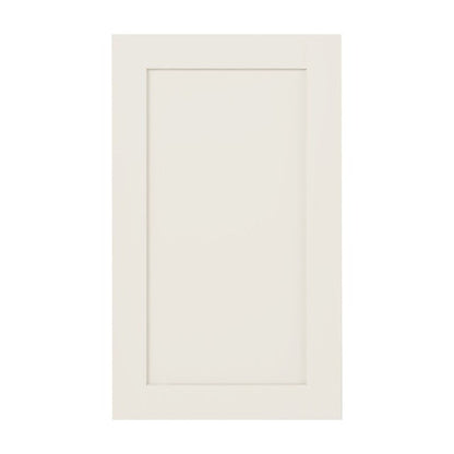 12"W Base Cabinet Door with No Hinge Bore in Catalina Shell White